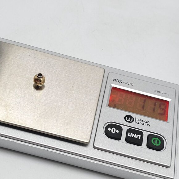 Sterling Silver Chain Necklace With Gold Ball Pendant Minimalist Vintage - Picture 10 of 12